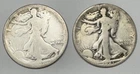 1916-P &1921 S Walking Liberty Half Dollars Semi-KEY DATES