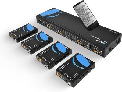 OREI 4K 4x4 HDMI Extender Matrix 230Ft HDR IR Control RS-232