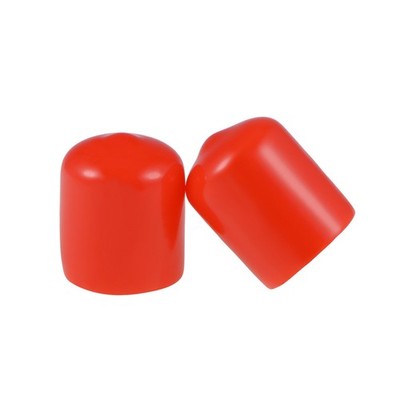 16mm ID 21mm Height Rubber End Caps Red  Thread Protectors 50 Pcs
