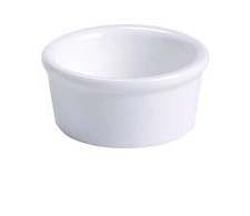 Yanco China RK-203 Accessories White Porcelain 2.5 oz. Smooth Ramekin - 4 Doz