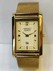 VINTAGE SEIKO SLIM QUARTZ CREAM DIAL JAPAN MEN'S WORKING DRESS WATCH
