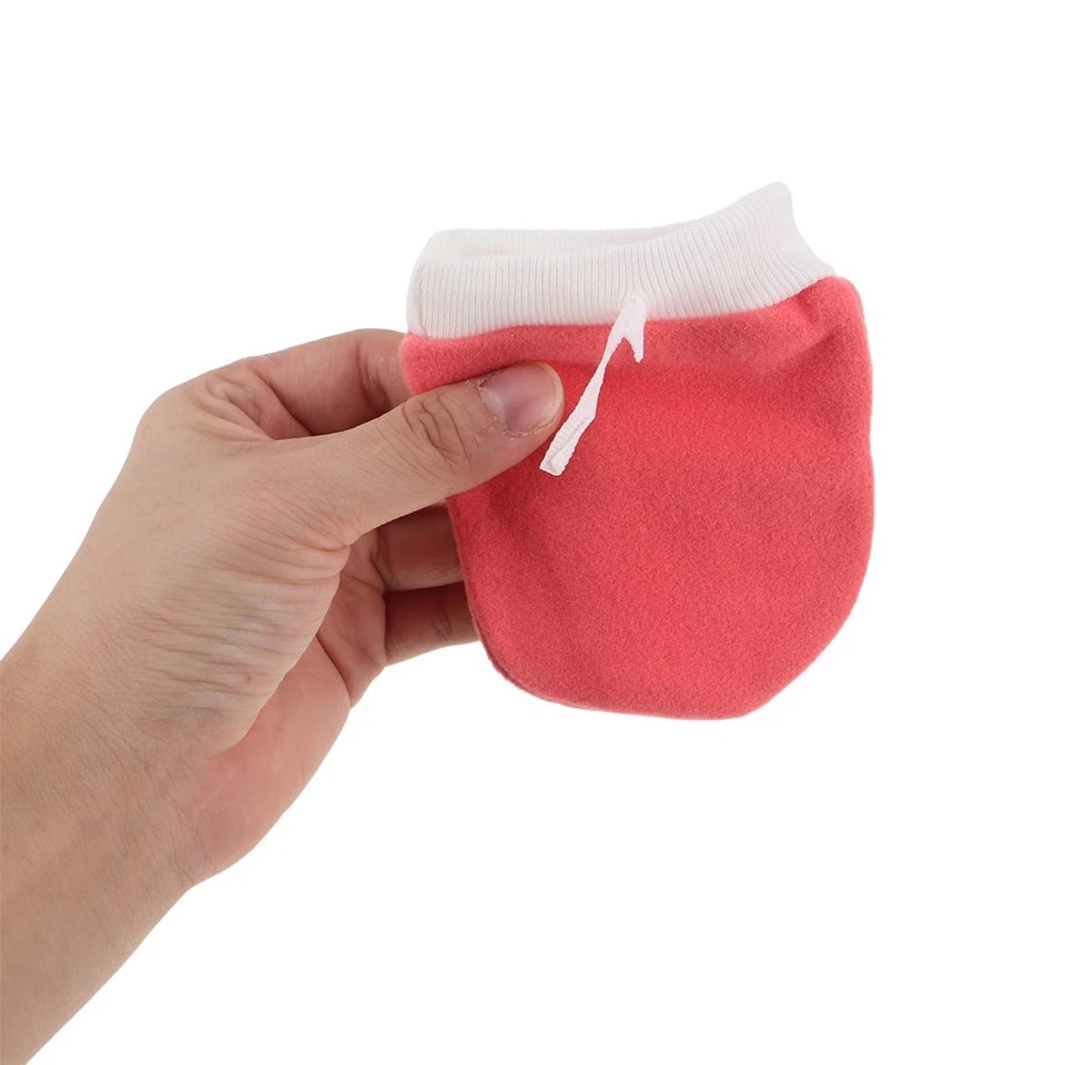 Lot de 4 moufles anti-griffures pour bébé - d'hiver en coton doux - Photo 3/4