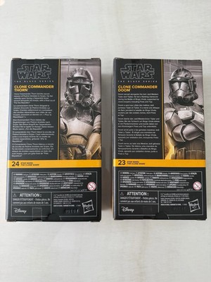 Star Wars The Black Series Clone Commander Doom & Commander Thorn - In hand