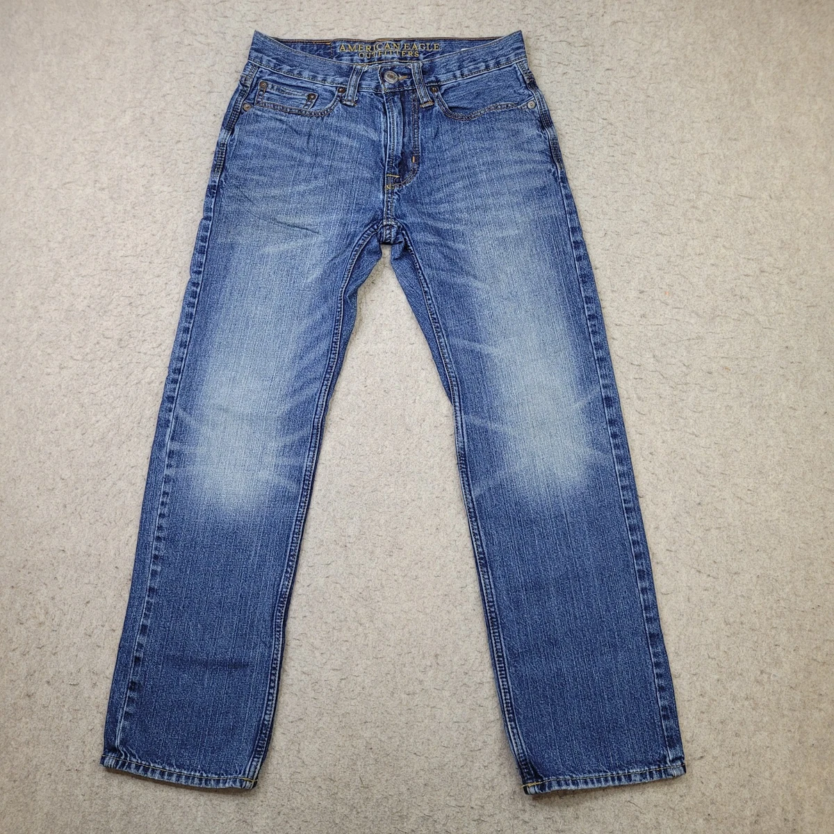 Jean Droit American Eagle Pour Homme - Taille 26/28, Couleur Foncée, Neuf Avec étiquettes