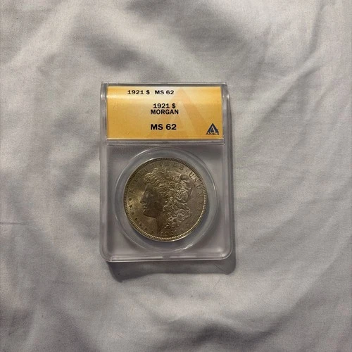 1921 MS62 Morgan Silver Dollar ANACS