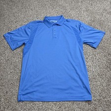 AriatTek Heat Series Polo Shirt Mens Medium Blue Athletic