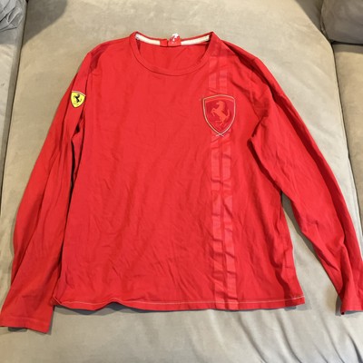 Awesome - PUMA - Scuderia Ferrari - Long Sleeve Embroidered T Shirt - Men's XL