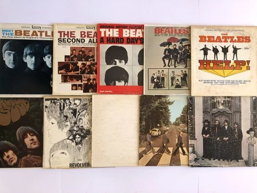 10 Lot Beatles 1964-1970 Early Pressings