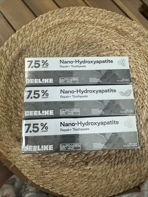 3 PACK!! 7.5% Nano Hydroxyapatite Toothpaste - Sensitivity Relief & Remineralize