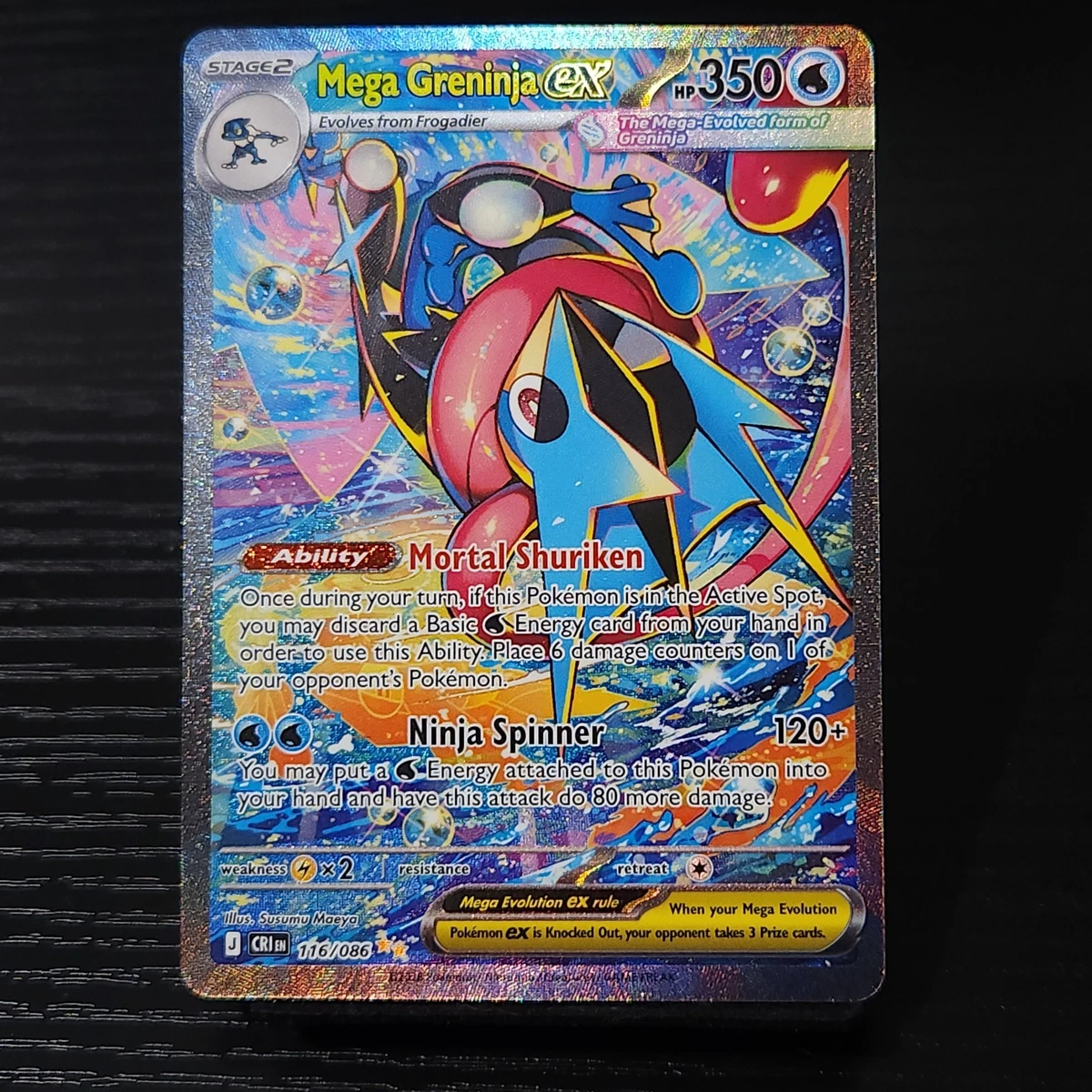 Mega Greninja Ex 116/086 Me04: Chaos Rising for sale | eBay