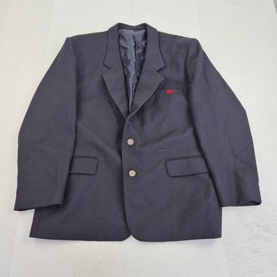 British Rail Blazer 46 Blau Herren Züge Knopf Sakko Smart Wollmischung
