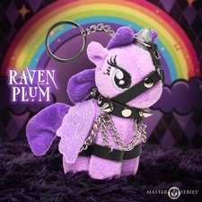 Master Series Raven Plum Bondage Pony Purple Plush Keychain BDSM Fetish Gift