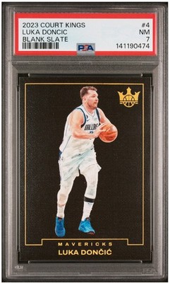 2023-24 Panini Court Kings Luka Doncic #4 Blank Slate CASE HIT SSP PSA 7