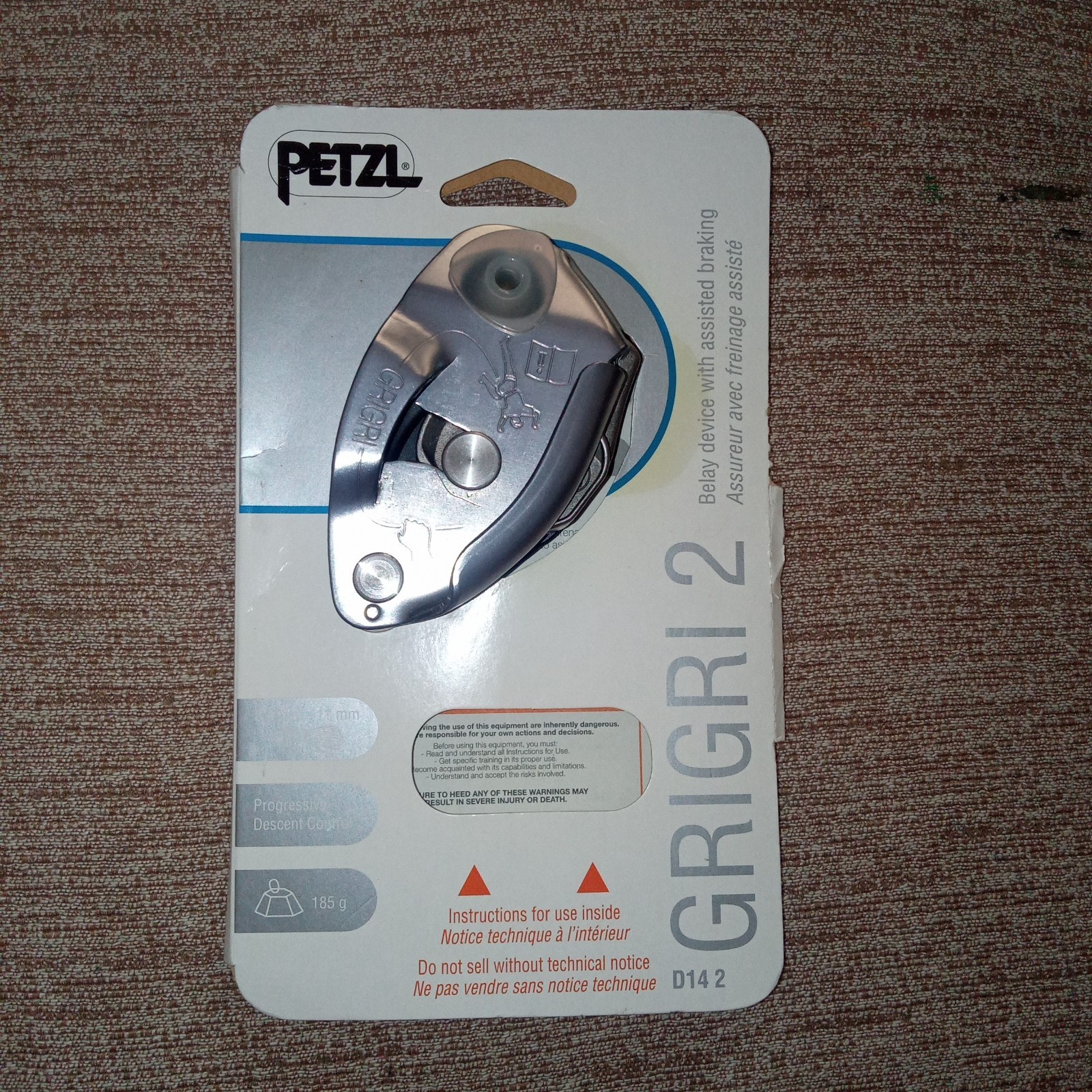 Aseguramiento PETZL Grigri 2 adulto - gris D14-2