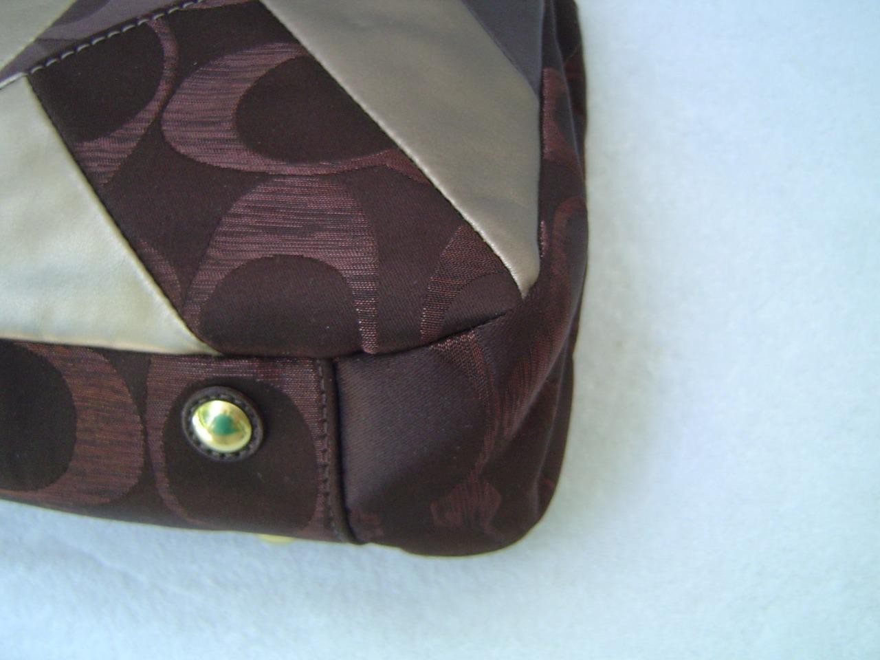 AUTHENTIC COACH CHOCOLATE INLAID PATCHWORK TOTE #… - image 8