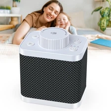 White Noise Sound Machine with 20 Soothing Sounds, 18-48h Powerful Battery, 3 Ti