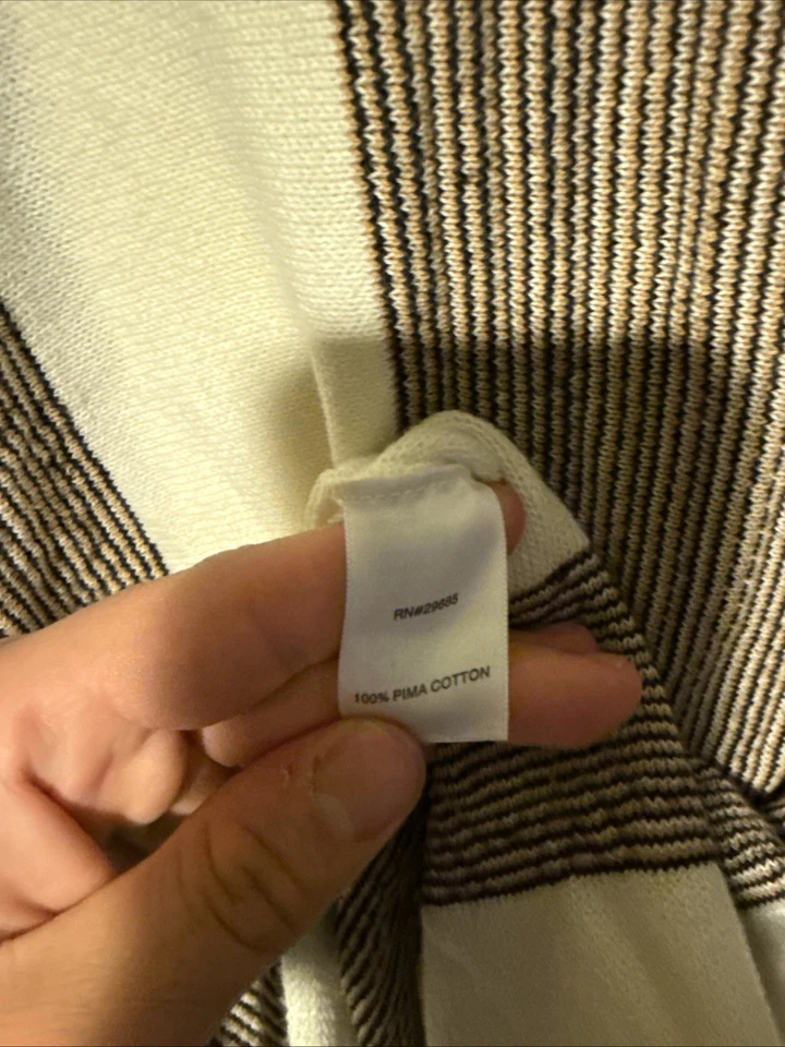 Poncho Pendleton Para Mujer Acogedor Chal Envolvente Flecos Lana Rayas Tribal Marrón L/XL Foto 3 de 4