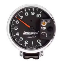 Auto Meter 5 Pedestal Tachometer 0-10000 Rpm Int. Shift Light Black 233903