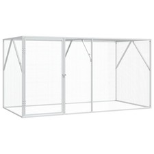 Bird Cage with Storage Anthracite Galvanised Steel Enclosure Pet Aviary  vidaXL