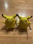 Lot of 2 Vintage Pokemon Pikachu Burger King Plush Toys 1999 Nintendo Toy