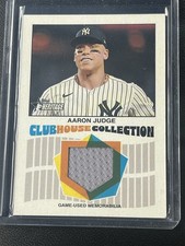 2026 Topps Heritage AARON JUDGE Clubhouse Collection Game Used Jersey Relic card