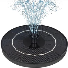 Mademax Upgraded Solar Fountain with 4 Nozzles, Solar Pump for Garden & Pond
