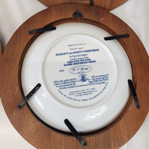Vintage Gone With the Wind~ 50th~Golden Anniversary Series, Fine China Plates - Picture 18 of 22