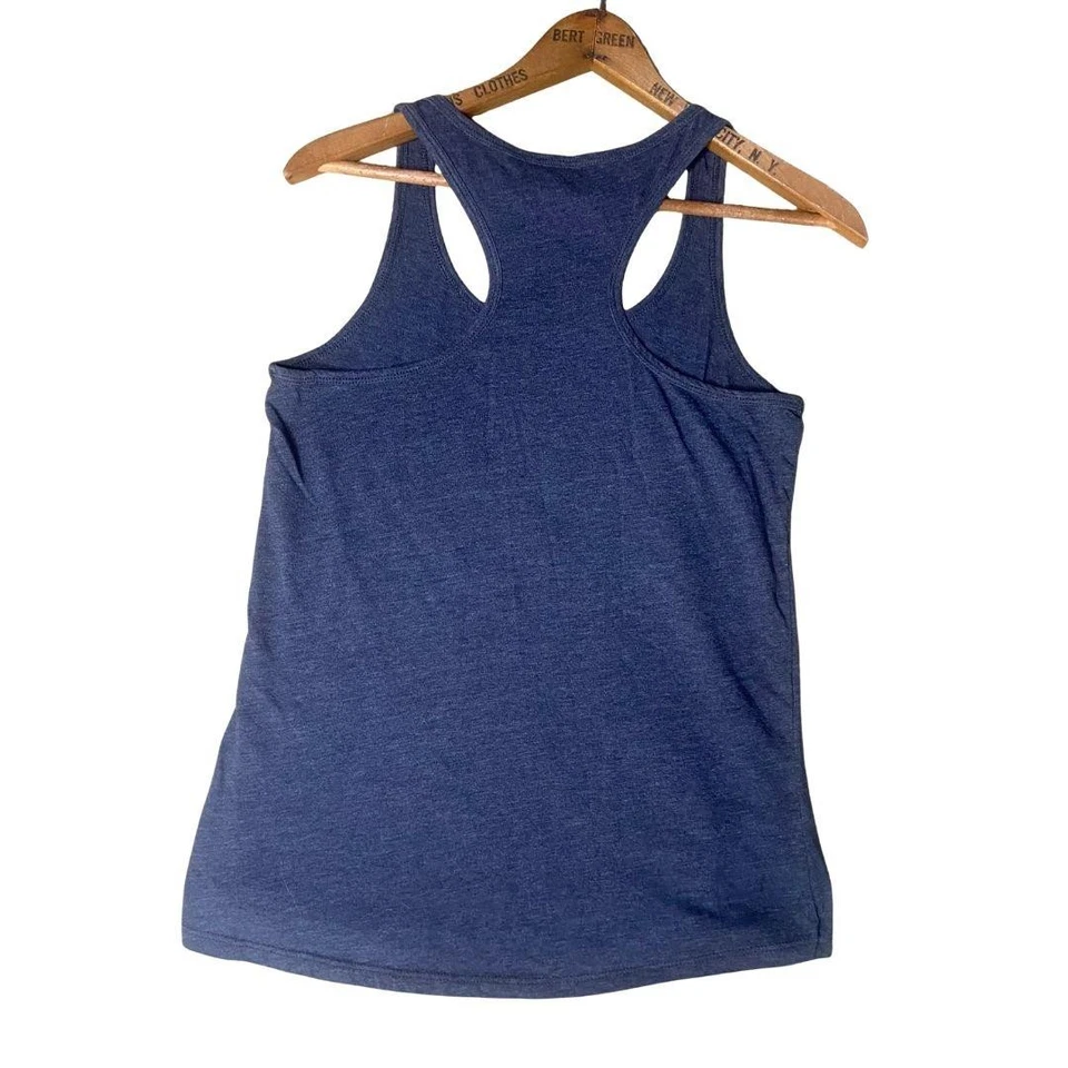 Camiseta sin mangas Chin Up para mujer pequeña gris espalda deportiva correrá para vino camiseta de entrenamiento Foto 2 de 3