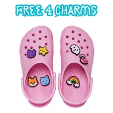 Crocs Classic Clog Pink Unisex Adult Slip-On Sandals Slippers Comfortable Shoes