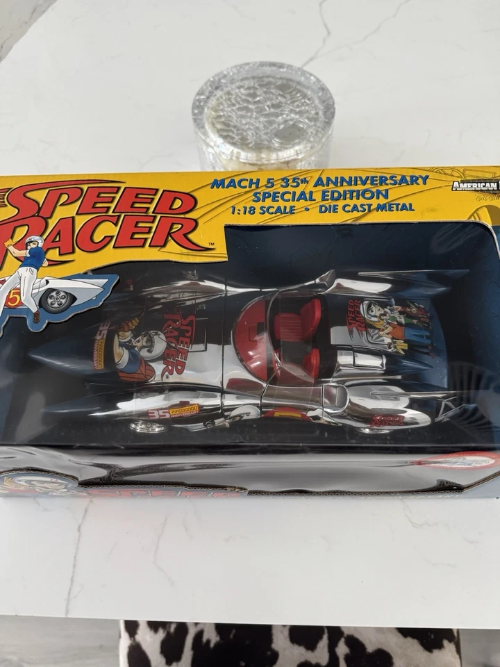 Speed Racer Mach 5 RARE Only 1,000 Made 1:18 Scale CHROME !!! - Image 2 of 4