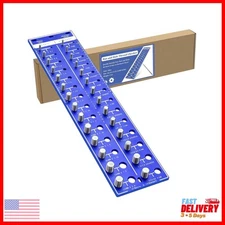 Thread Checker 28 Nut Bolt Gauge Metric & Standard Sizes with Ruler Aluminum