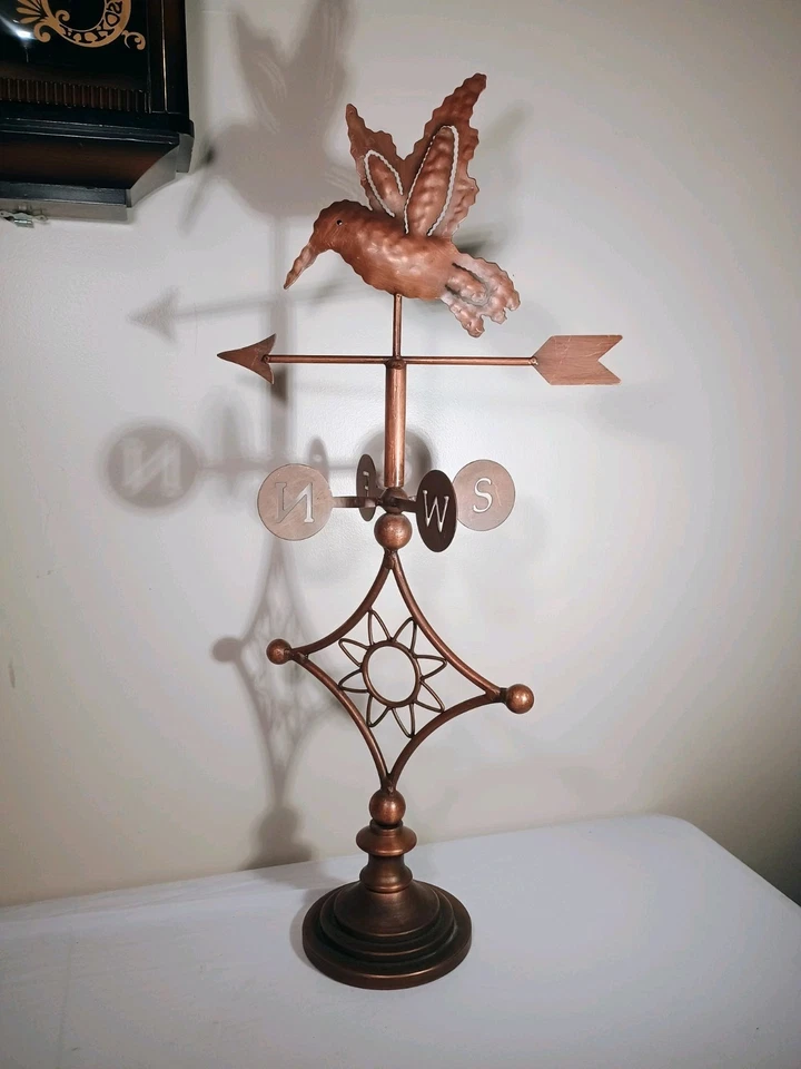 Copper Weathervane Hummingbird 26" Tall - Image 3 of 4