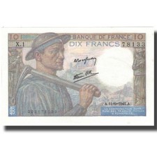 [#805671] France, 10 Francs, Mineur, 1941, 1941-09-11, UNC, Fayette:8.1, KM:99,