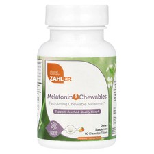 Melatonin Chewables, Orange, 5 mg, 60 Chewable Tablets