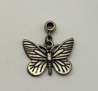 Silver Tone Butterfly Pendant Charm Vintage Style Necklace Jewellery