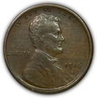 1916-S Lincoln Wheat Cent Almost Uncirculated AU Coin #26041