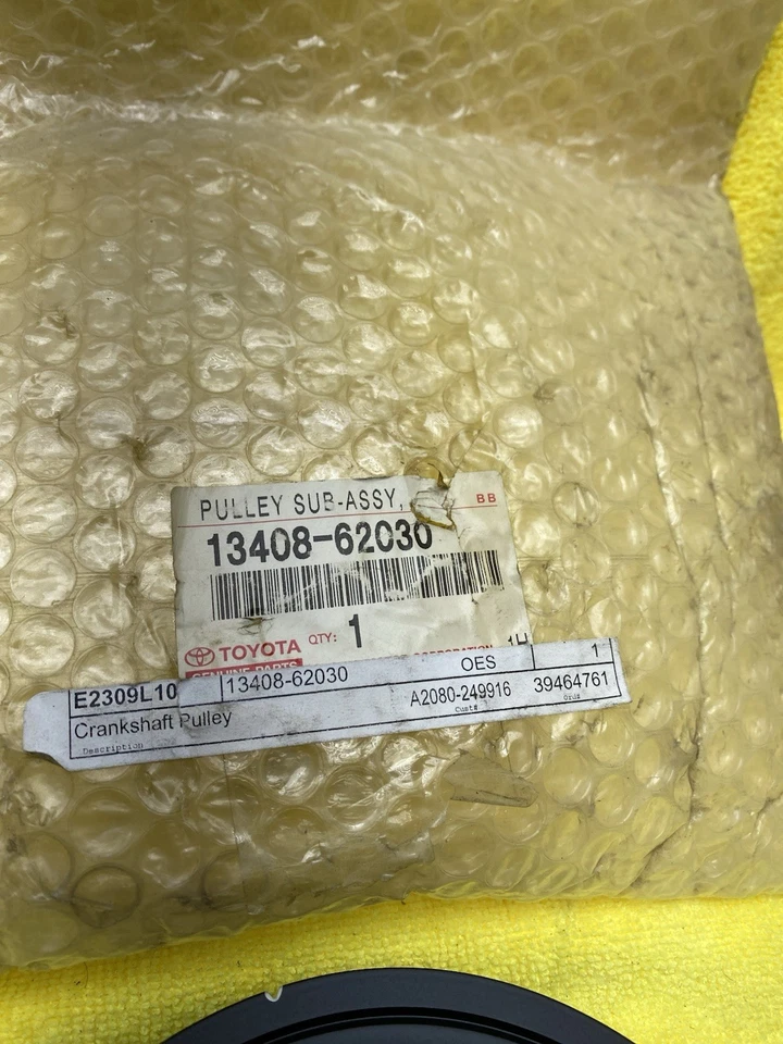 适用于丰田凯美瑞 1992 - 1993 正品曲轴滑轮 13408-62030 — 第 2/4 张图片