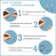 Jewelry Making Supplies Kit for Adults 1200 Crystal Beads Pliers Earring Hooks