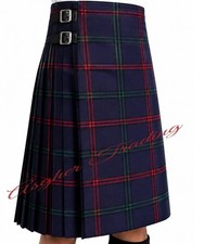 Scottish Highland Traditional Montgomery Modern Tartan 8 Yard Kilt Custom Size