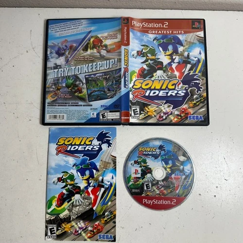 Sonic Riders: Greatest Hits (PlayStation 2 2006) Sega Action & Racing Video Game