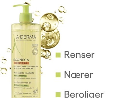 A-Derma Exomega Control Anti-Grattage Emollient Shower Oil Anti-Scratching 500ml