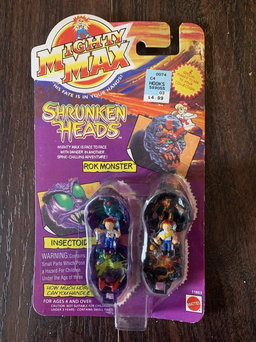 MIGHTY MAX MICROGUSCI ORRIBILOSI SHRUNKEN HEADS 1993 RAT TRAP IL TOPO DIABOLICO