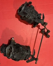 Dual Single Barrel Rochester Carburetors Set With Linkage Chevy ?