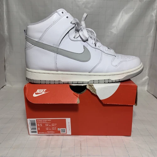 Size 9.5 womens / 8 mens- Nike Dunk High White 2022