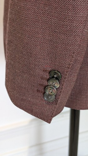Hugo Boss Men's Hartlay Drago Super 130 Wool Blazer Size US 38R EU 48 Dark Red - Picture 14 of 20