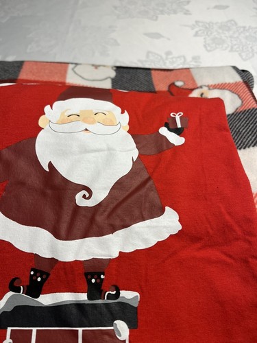 NUEVO CON ETIQUETAS Pijama Navidad Papá Noel Franela Cuadros Pantalones Manga Larga Camisa Mujer’s 3X - Imagen 13 de 16