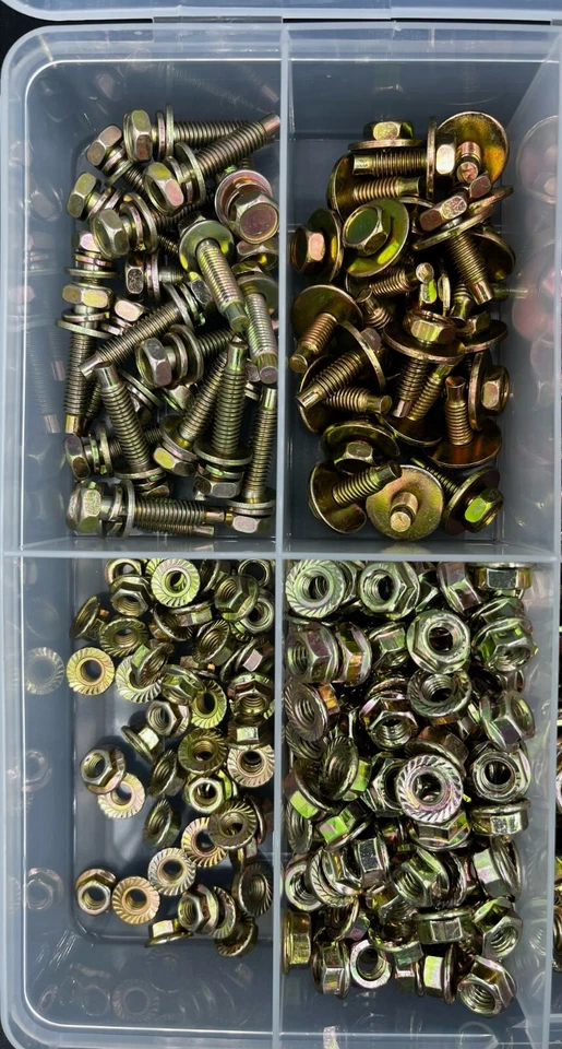 NUT & BOLT KIT 500pc SUIT HONDA,CIVIC,INTEGRA,ACCORD,PRELUDE,S2000,JAZZ,CRV,RACE - image 2 of 4