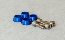 Vauxhall Corsa C Headlamp Stainless Bolt & Blue Washer kit Sri Sxi Turbo