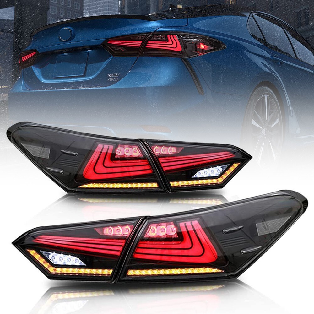 LED Tail Lights For 2018-2022 2024 Toyota Camry Sedan Rear