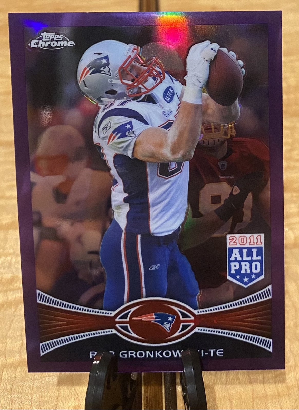 2012 Topps Chrome Purple Refractors /499 #12 Rob Gronkowski Patriots